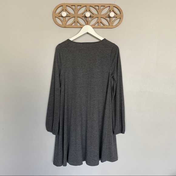Altar'd State Long Sleeve Dress Gray Sz Small - Picture 11 of 11